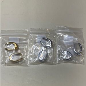 EVRY Jewels - Big Brandy Earrings. Gold and Silver Hoop Earrings